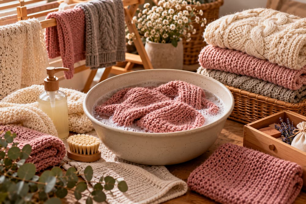 Dzianiny z merino – pranie, suszenie i przechowywanie